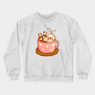 Hot Chocolate with Bunny Marshmallow Crewneck Sweatshirt